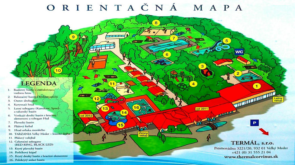 Mapa areálu